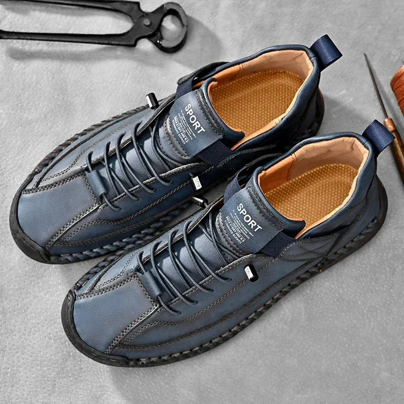 Atlas Drift mocassins homme cuir cousu main confort souple - GoHappy