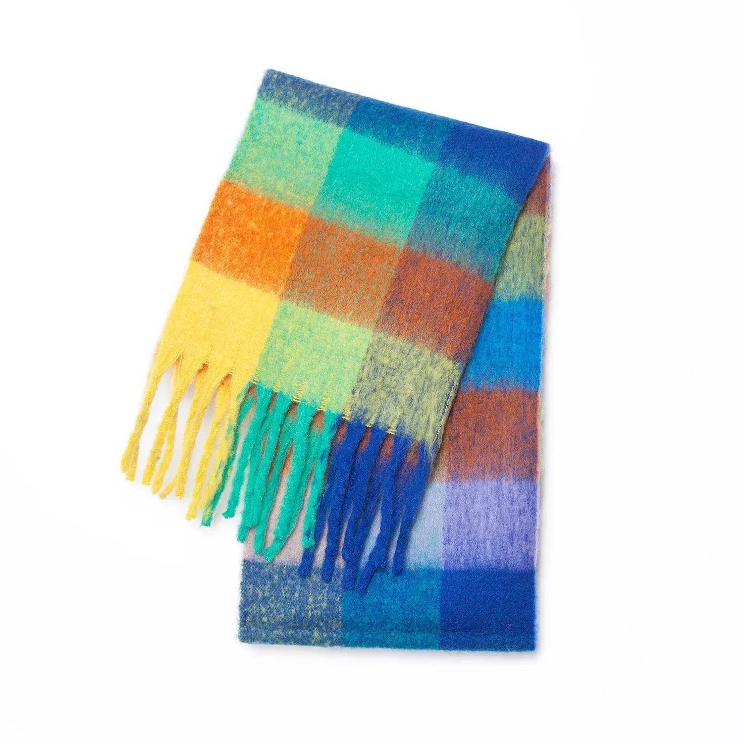 Echarpe Douce Rainbow Hiver - Cachemire et Style Bohème - écharpe GoHappy