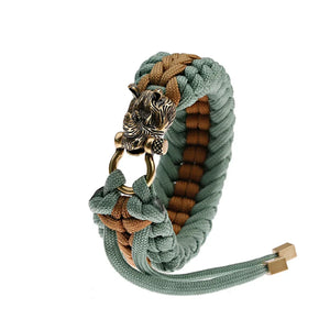 Bracelet Homme Viking Nordique Tressé Main Crâne Punk Antique - GoHappy France - bracelet homme GoHappy