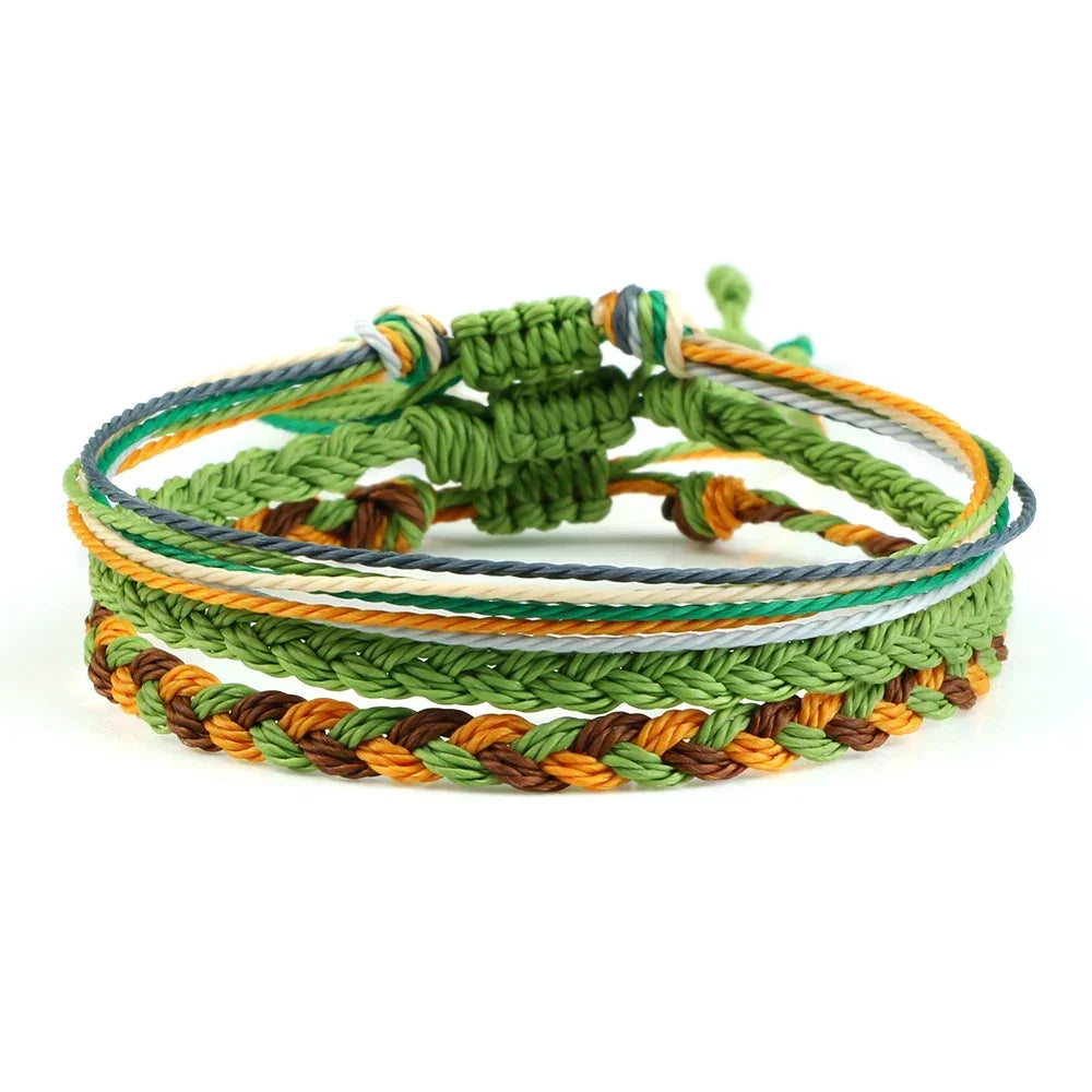Bracelet Lhassa sable cordon tressé porte-bonheur réglable - bracelets amitié GoHappy