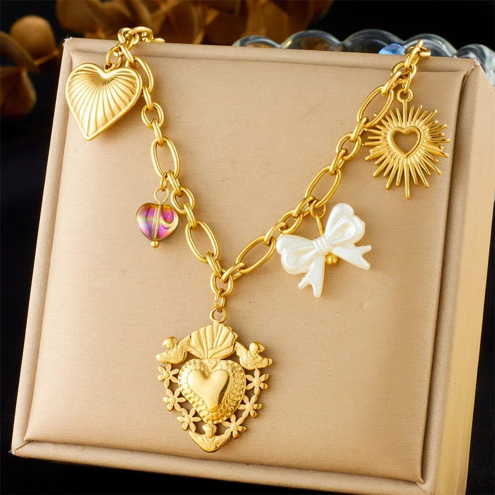Colliers Costa Luz soleil coquillage perles dorées - colliers GoHappy