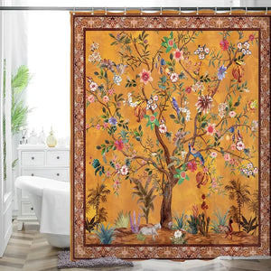 Rideau Douche Inspirant Nature Plantes 26 Designs Multi-Tailles - rideaux de douche GoHappy