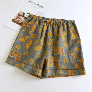 Short de Nuit Japonais en Coton pour Femme - Tissu Léger et Respirant - pyjama GoHappy