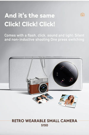 Caméra Pocket Rétro Mini Appareil Photo Porte-Clé Bijou 1080P - mini appareil photo GoHappy
