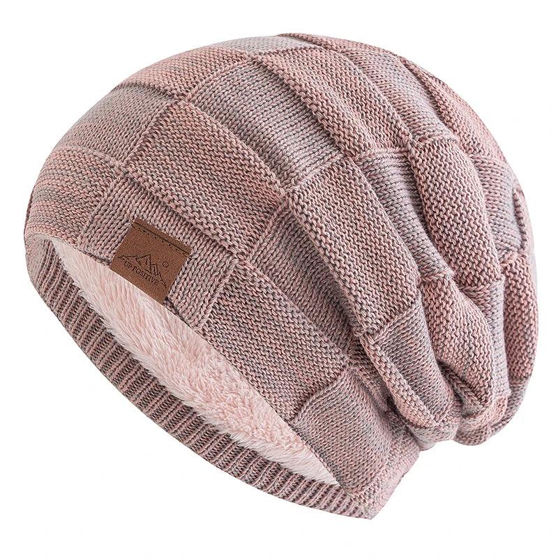 Bonnet d’Hiver Femme à Maille Mélangée - Style Casual et Chaleur Assurée