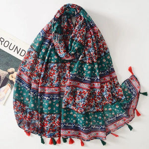 64 Foulards en Coton Look Décontracté et Chic - foulard GoHappy
