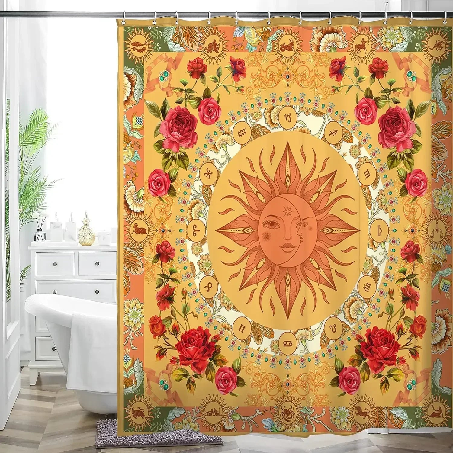 Rideau Douche Inspirant Nature Plantes 26 Designs Multi-Tailles - rideaux de douche GoHappy