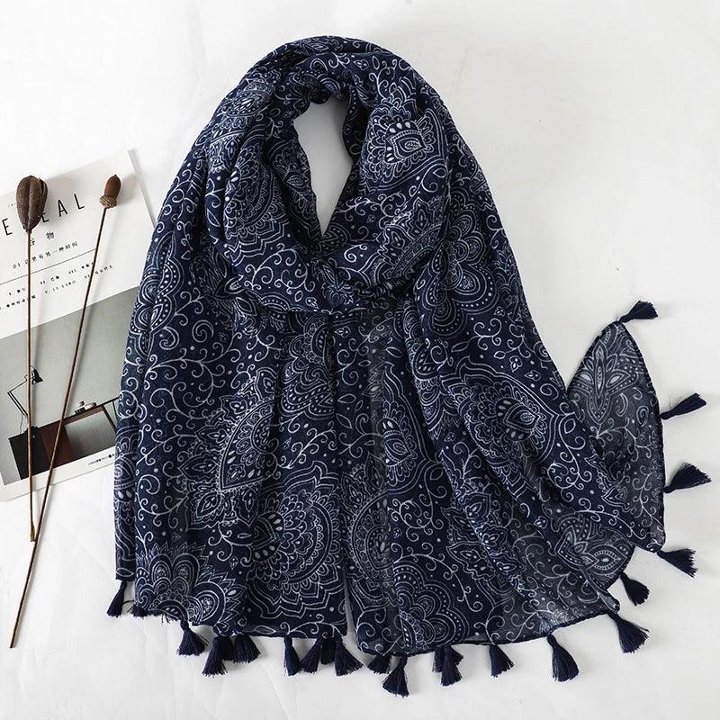 64 Foulards en Coton Look Décontracté et Chic - foulard GoHappy