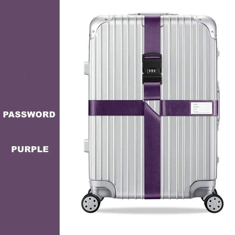 Sangle croisée avec ou sans code antivol Embarquement bagages - sangle de bagage GoHappy