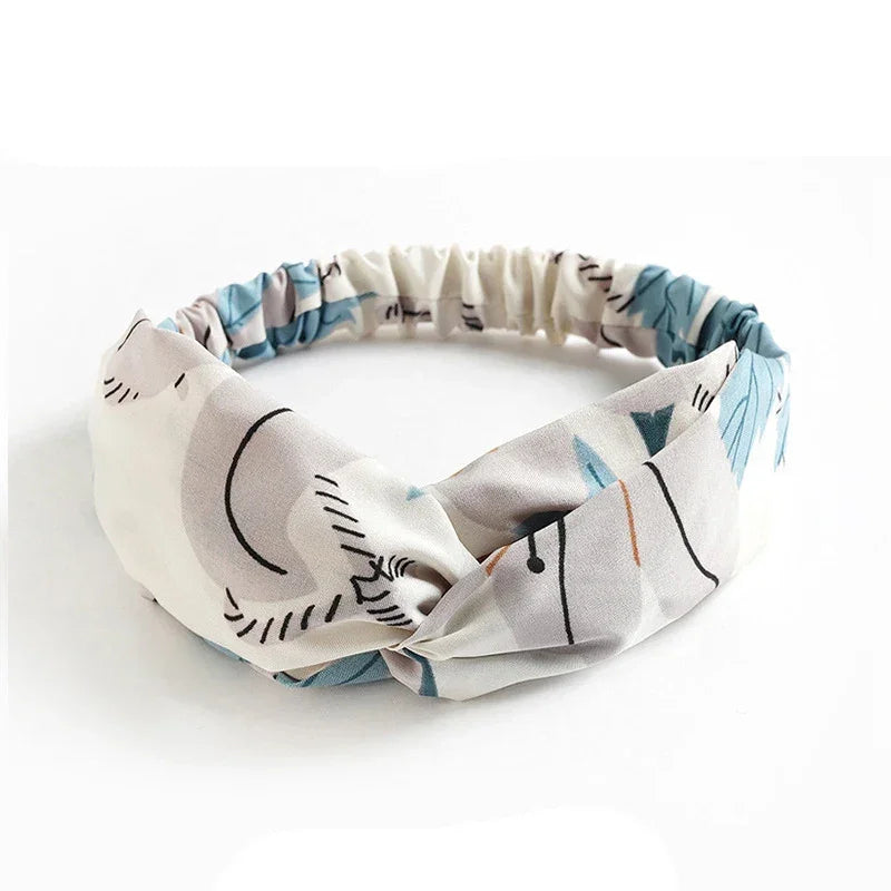 Bandeau Twist Riviera – Bohème Chic Imprimé Femme