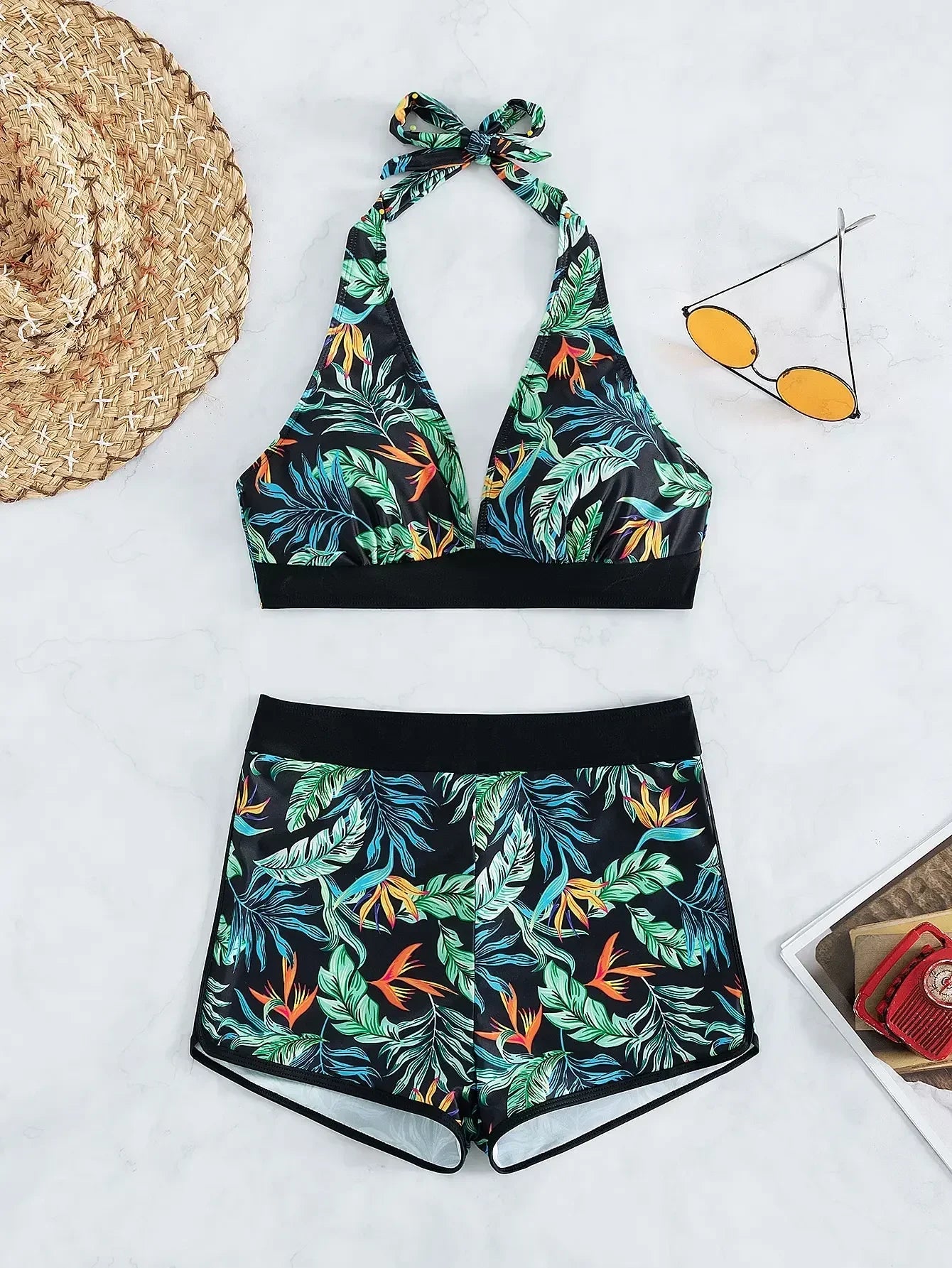 Maillot de bain Exotica fleur bikini - maillot de bain GoHappy