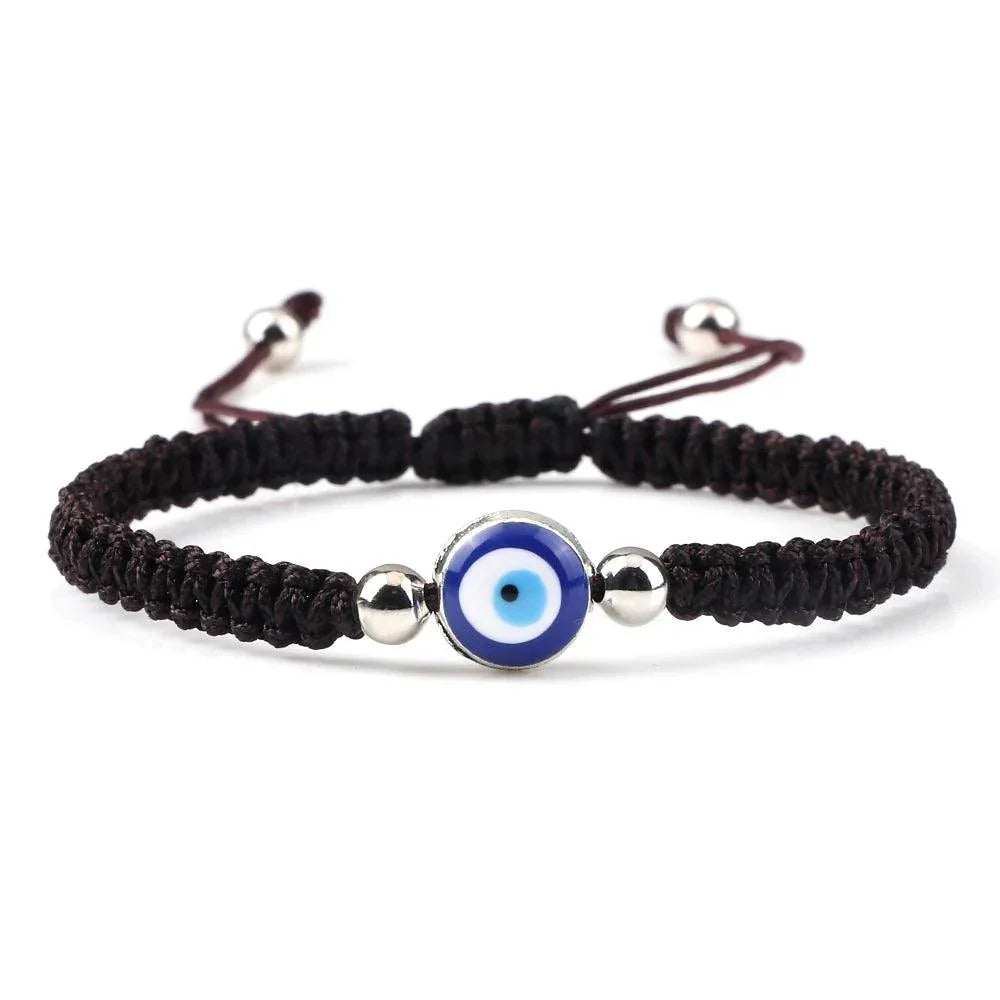 Bracelets Porte-Bonheur Evil Eye en Tissu Tressé - Bracelets Porte-Bonheur GoHappy