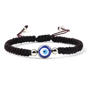 Bracelets Porte-Bonheur Evil Eye en Tissu Tressé - Bracelets Porte-Bonheur GoHappy