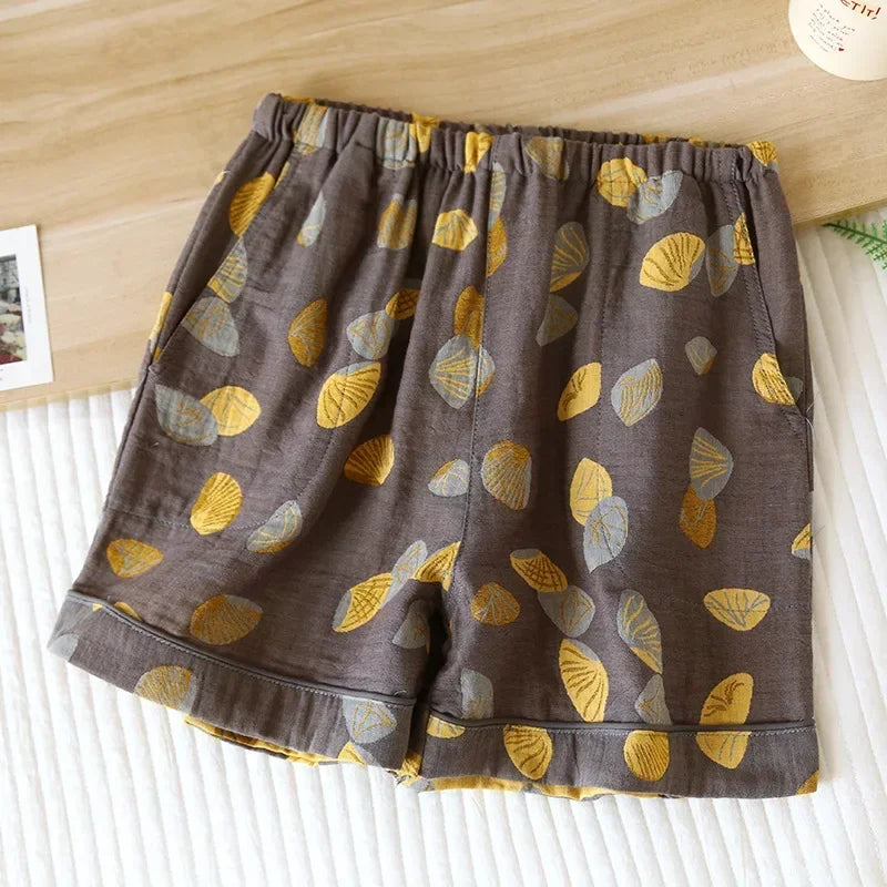 Short de Nuit Japonais en Coton pour Femme - Tissu Léger et Respirant - pyjama GoHappy