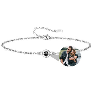 Bracelet Photo Gravé Projection Personnalisable - bracelets personnalisés GoHappy