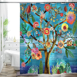 Rideau Douche Inspirant Nature Plantes 26 Designs Multi-Tailles - rideaux de douche GoHappy