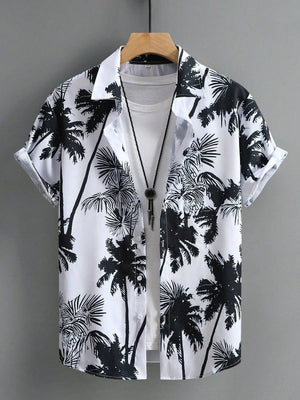 Chemises imprimées Palmiers homme été style décontracté vacances - chemise homme GoHappy