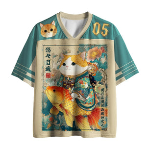 Kyoto Legends T-shirts homme col V motifs japonais - t-shirt homme GoHappy