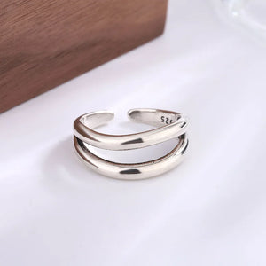 Bague femme Atelier Reflets Double Vague bijou fantaisie GoHappy France