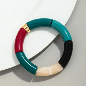 Bracelets acryliques bohème femme – 28 modèles colorés à mixer - Bijou Bracelet GoHappy