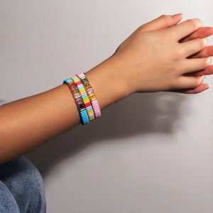 Candy Love bracelet femme élastique bohème coloré - bracelet femme GoHappy