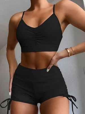Maillot de bain femme 2 pièces, short taille haute été 2025 - maillot de bain GoHappy