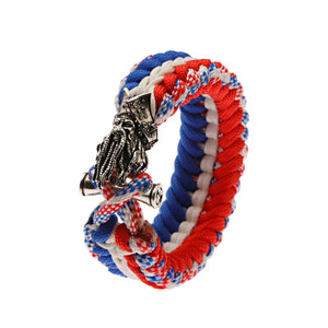 Bracelet Homme Viking Nordique Tressé Main Crâne Punk Antique - GoHappy France - bracelet homme GoHappy