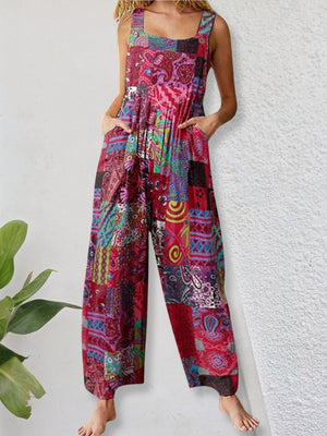 Salopette Sarouel multicolore Combishort - Salopette GoHappy