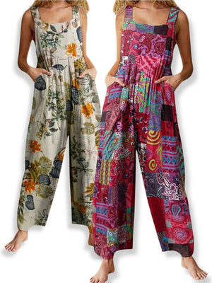 Salopette Sarouel multicolore Combishort - Salopette GoHappy