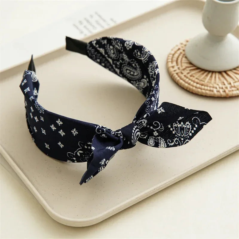 Boho Bow bandeau cheveux femme Paisley - bandana GoHappy