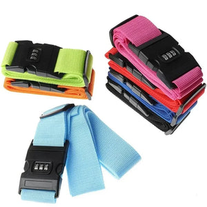 Voyage Soute sangle protection bagage à code antivol - sangle de bagage GoHappy