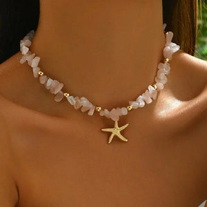 Ocean Charm collier femme coquillage bohème chic - collier GoHappy