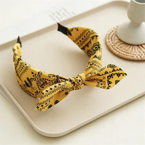 Boho Bow bandeau cheveux femme Paisley - bandana GoHappy