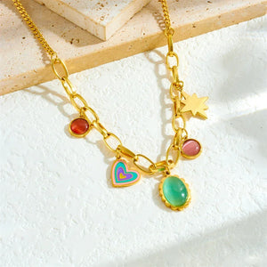 Colliers Costa Luz soleil coquillage perles dorées - colliers GoHappy