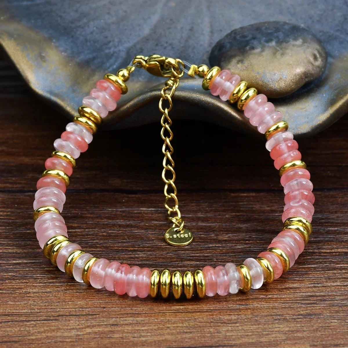 Good Vibes bracelet femme pierres naturelles colorées - bracelet femme GoHappy