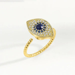 Bagues Spinner Rotatives Fleur Abeille en Cristal Argent Ajustables - bague femme GoHappy