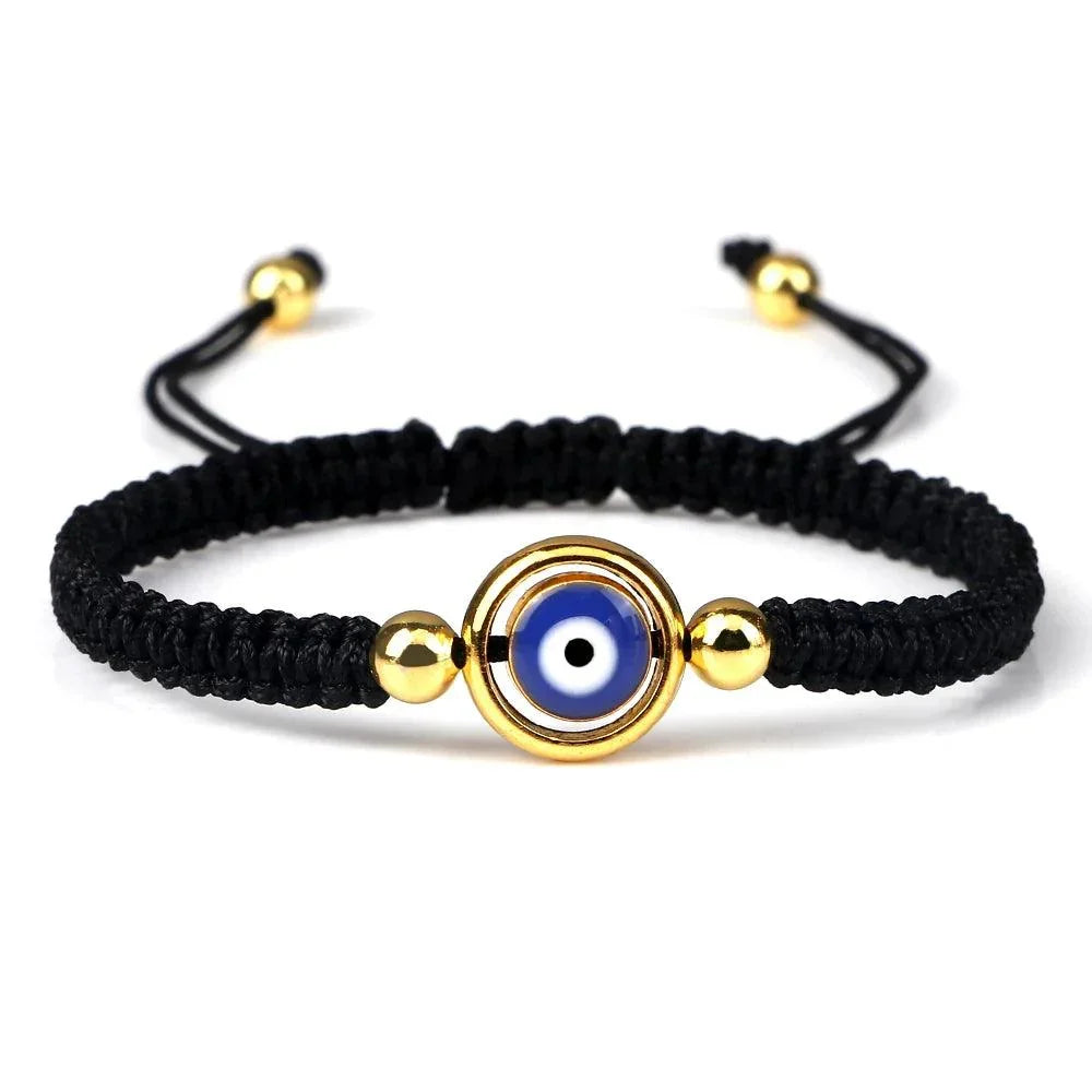 Bracelets Porte-Bonheur Evil Eye en Tissu Tressé - Bracelets Porte-Bonheur GoHappy