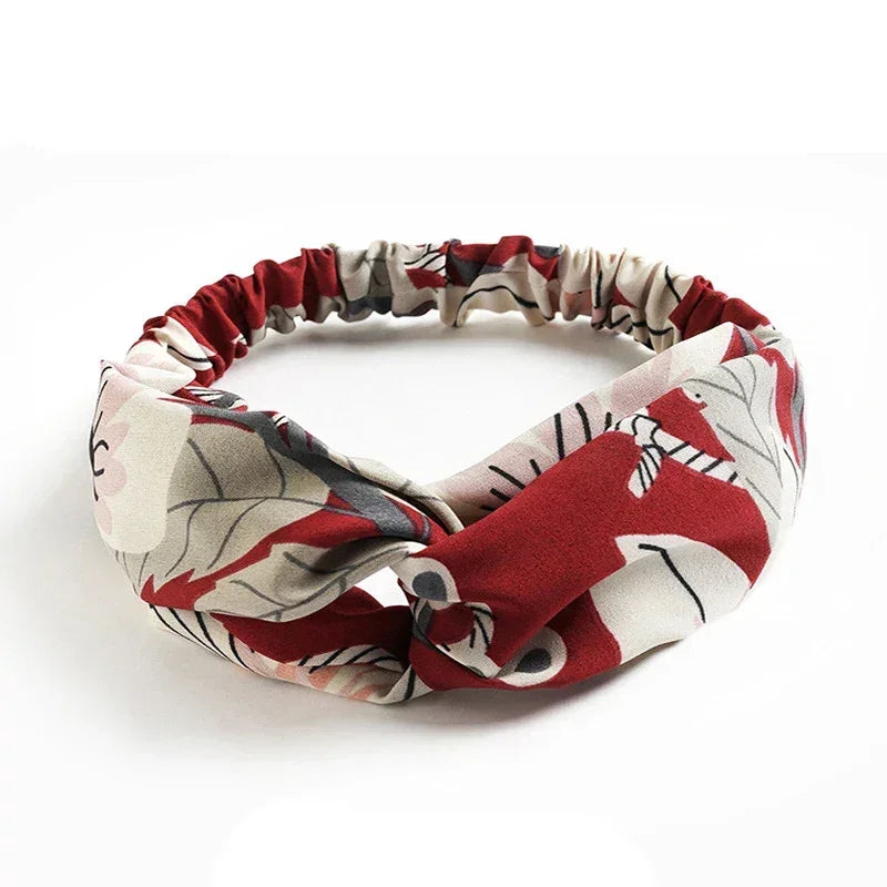 Bandeau Twist Riviera – Bohème Chic Imprimé Femme - bandeau de tête GoHappy