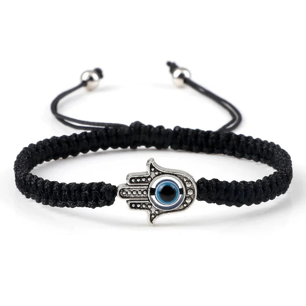 Bracelets Porte-Bonheur Evil Eye en Tissu Tressé - Bracelets Porte-Bonheur GoHappy