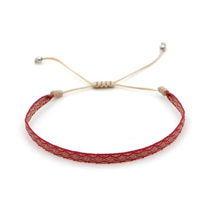 Bracelet Tissé Main Colombie Motifs Ethniques Bohème Amitié - bracelets tissés GoHappy