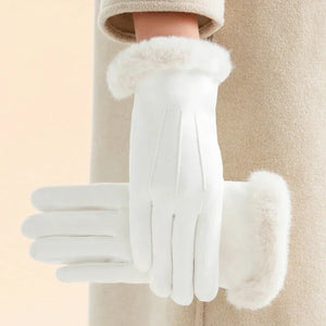 Gants Hiver Fausse Fourrure Compatibles Smartphone - gants GoHappy