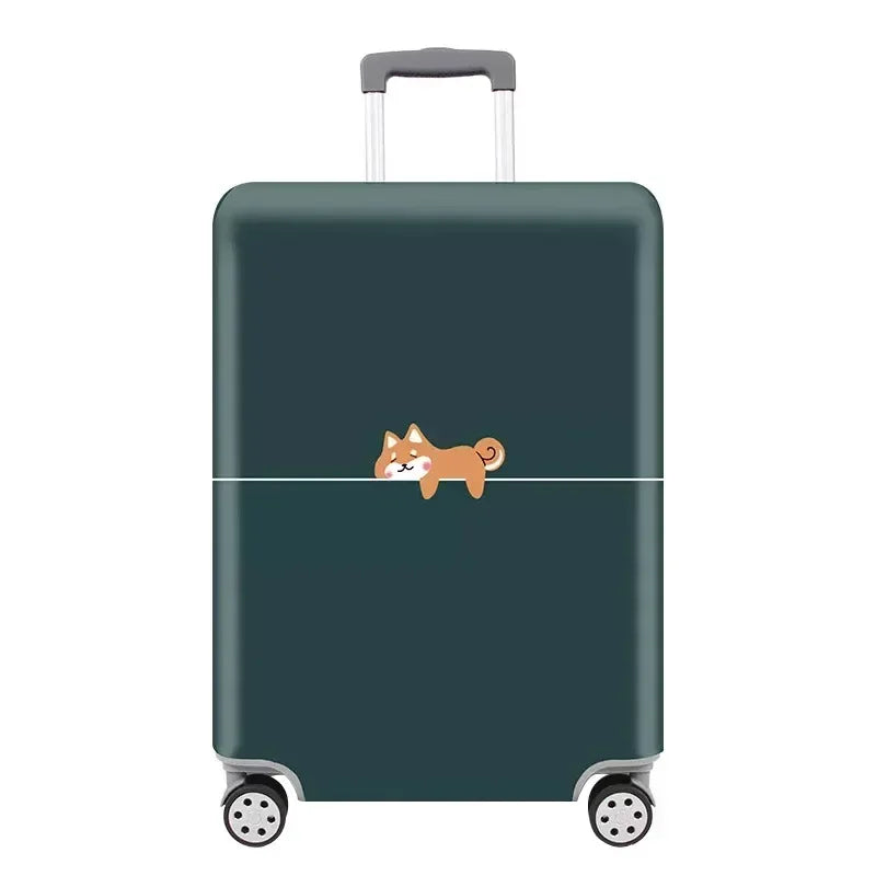 housse valise motif chien dessin animé protection bagage voyage GoHappy France