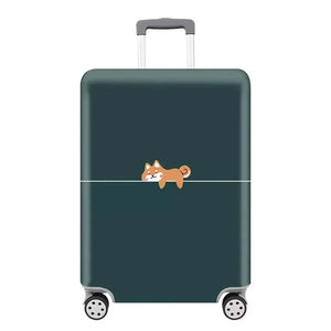 housse valise motif chien dessin animé protection bagage voyage GoHappy France