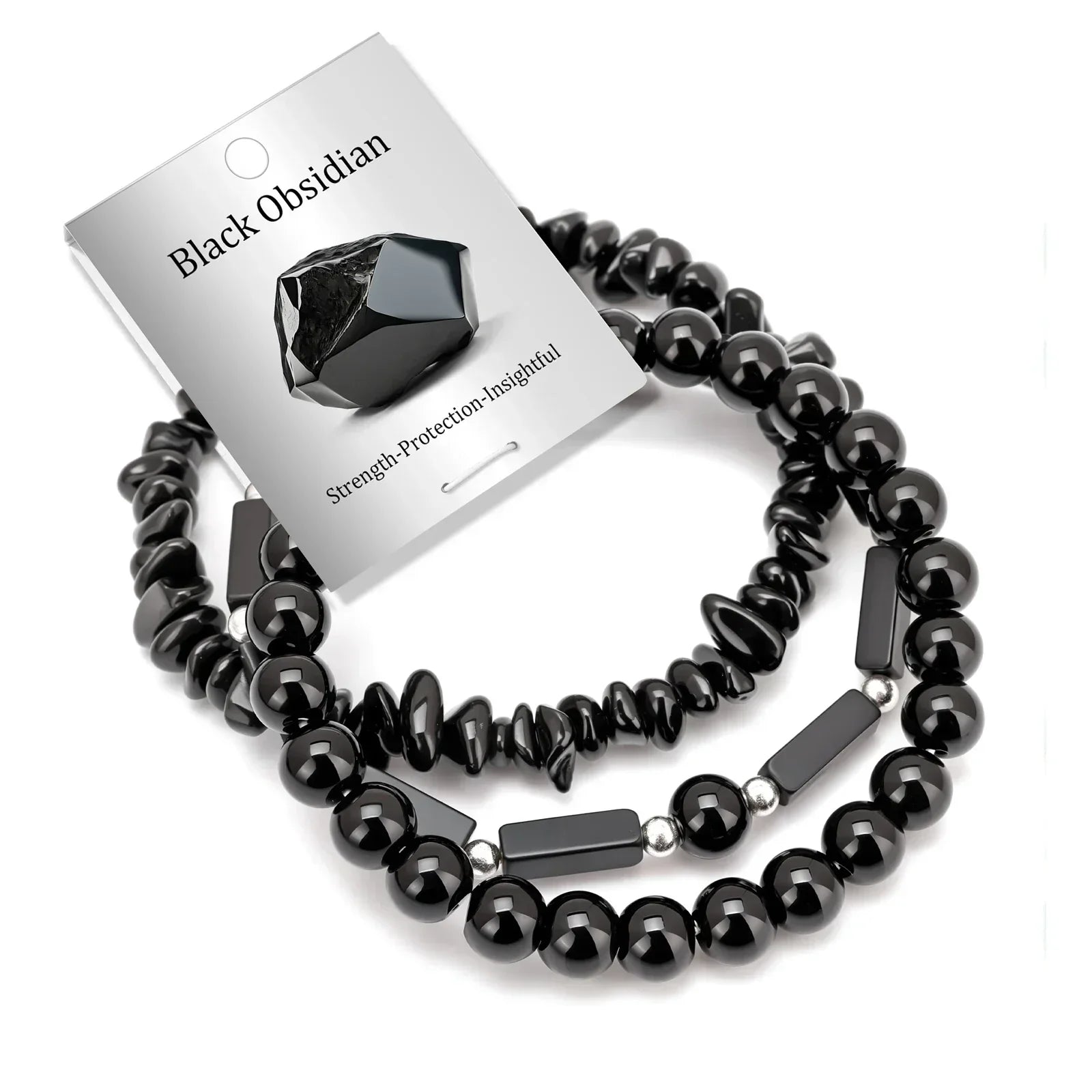 Bracelets Pierres Naturelles Empilables Set 3-5 Bohème 19cm - bracelets en pierres femme GoHappy