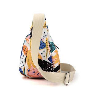 Sac à Bandoulière Motif Floral pour Femme - Style Élégant et Compact - Sac à main GoHappy