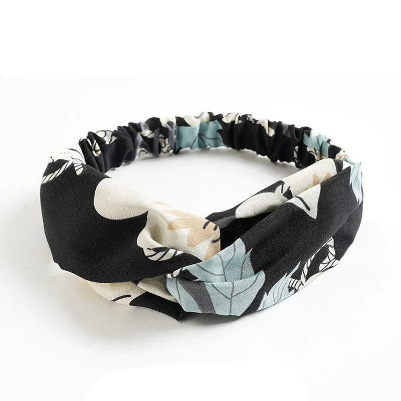 Bandeau Twist Riviera – Bohème Chic Imprimé Femme