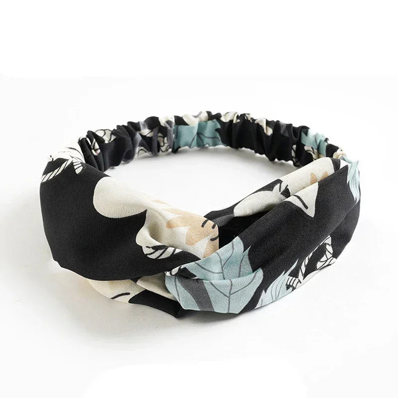Bandeau Twist Riviera – Bohème Chic Imprimé Femme - bandeau de tête GoHappy