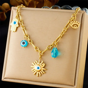 Colliers Costa Luz soleil coquillage perles dorées - colliers GoHappy