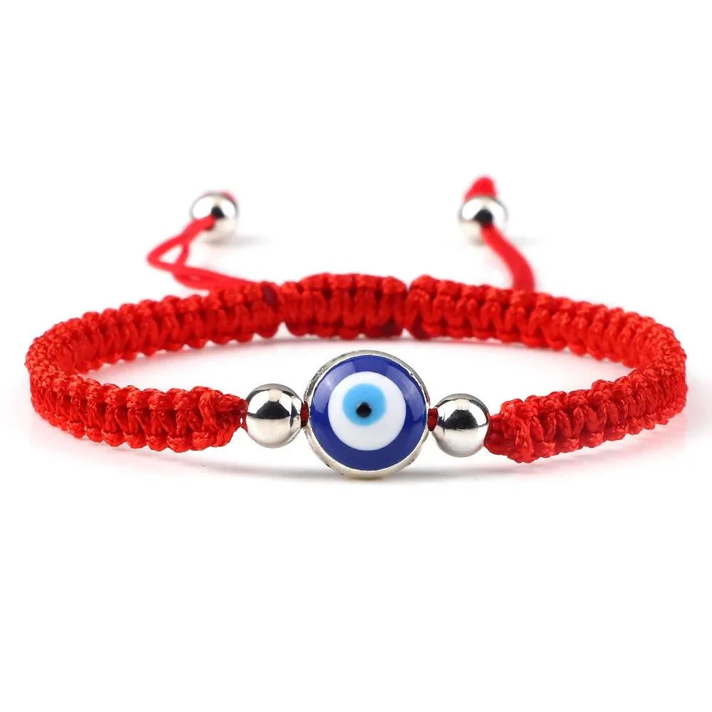 Bracelets Porte-Bonheur Evil Eye en Tissu Tressé - Bracelets Porte-Bonheur GoHappy