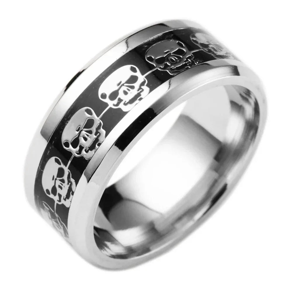 Bague Skull Steampunk – Bijou tête de mort audacieux en acier inoxydable